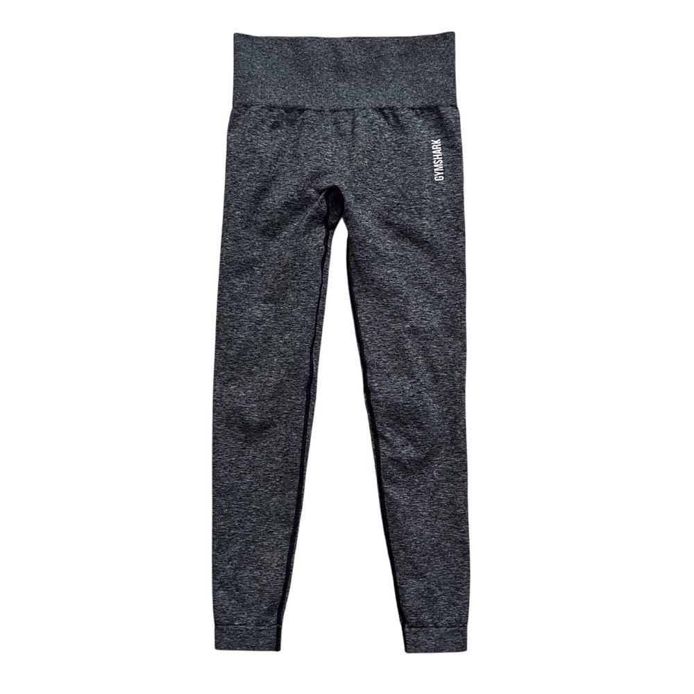 Gymshark Adapt Grey Seamless Leggings Small Marled Athletic Activewear Running